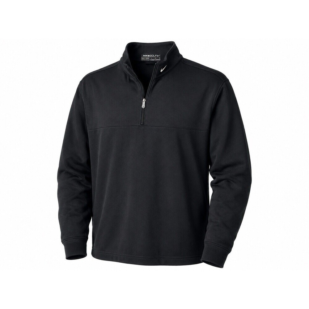 Nike Golf NikeFIT THERMA Therma-FIT Black 1/4 Zip Fleece Pullover Jacket L